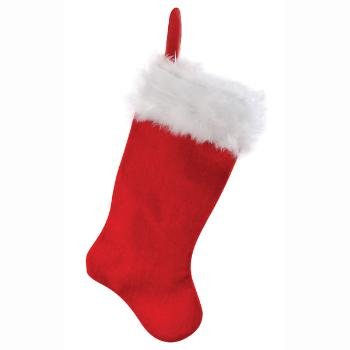 Wholesale 19" Christmas Stocking with Mohair Trim..HOT SELLER