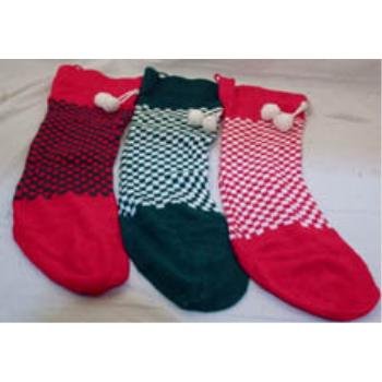 NEW! Wholesale 22" Knitted Stocking / Sock with Tassel Assortment