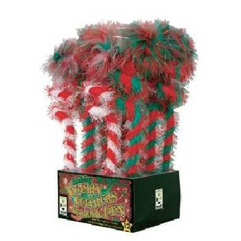 Wholesale Christmas Flashy Feathers Pens