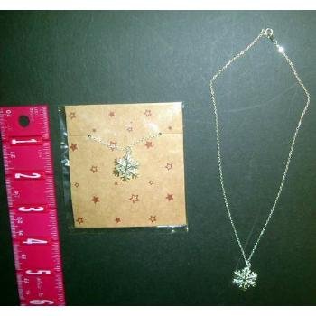 Wholesale Silver Plated Snowflake Necklace..HOT SELLER