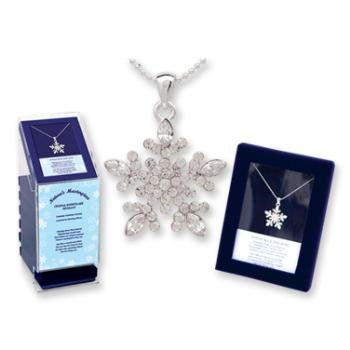 Wholesale Crystal Snowflake Necklace (Gift Boxed)