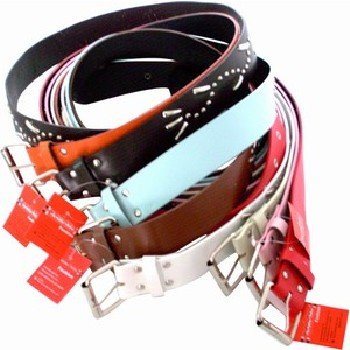 Wholesale Ladies' Belts, 3cm x 110 cm, Assorted