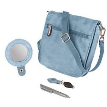 Wholesale Travelon Convertible Travel Wallet - Blue Microsu