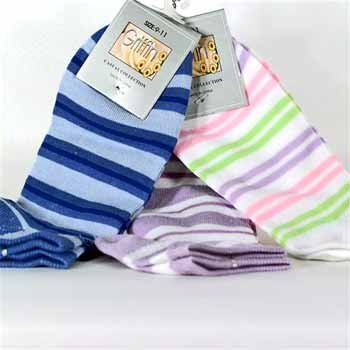 Wholesale Ladies 9-11 Ankle Sock - Assorted Colors/Design