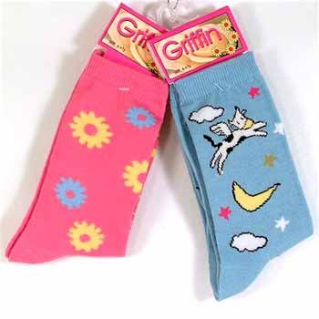 Wholesale Ladies Sizes 9-11 Sock Stripes & Prints