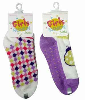 Wholesale Girls Fashion Socks in Display