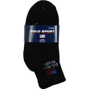 Wholesale Women's US Polo Black Ankle Sock