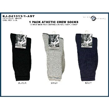 Wholesale Big Jacks Crew Socks - 1 Pack