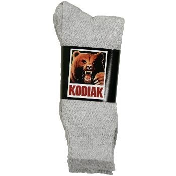 Wholesale Women's Kodiak grey crew socks