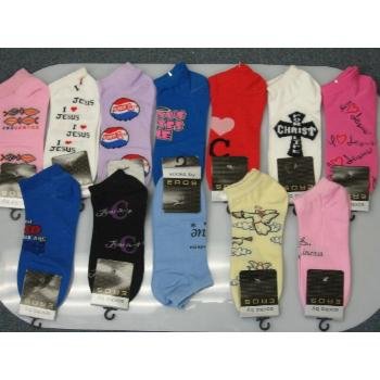 Wholesale Ladies Low-cut Religious Computer Socks