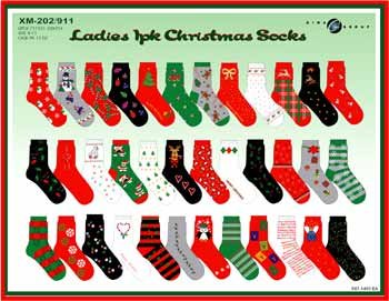 Wholesale Ladies Christmas Socks