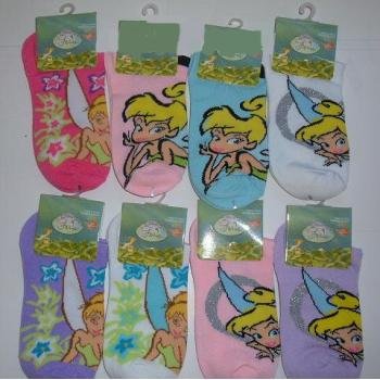 NEW! Wholesale Disney Tinkerbell Ankle Socks