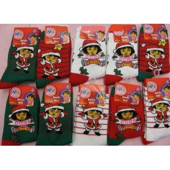 NEW! Wholesale Dora The Explorer Christmas Ankle Socks