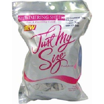 Wholesale Pantyhose Sheer Toe, Silver Just My Size.