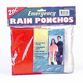 Wholesale 2-Piece Emergency Rain Ponchos