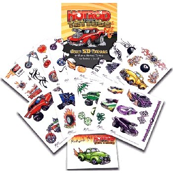 Wholesale Hot Rod Temporary Tattoo
