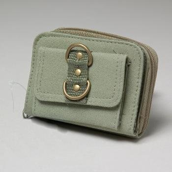 NEW! Wholesale Green Canvas Coin Purse