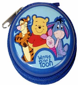 Wholesale Pooh Round Tin Coin Purse