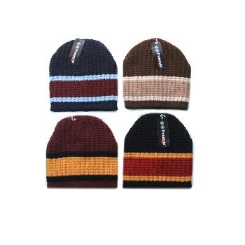 Wholesale Assorted Ribbed Thick Stripe Beanies HOT SELLER