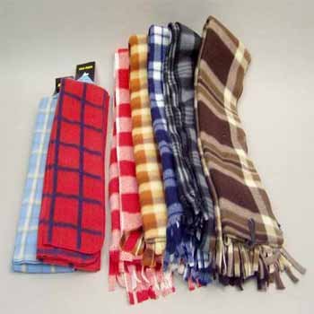 Wholesale 10 Assorted Fleece Scarves