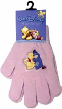 Wholesale Pooh Magic Gloves 4 Designs, 4 Colors Assorted.