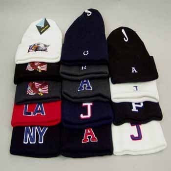 Wholesale 19 Assorted Lettered Beanies
