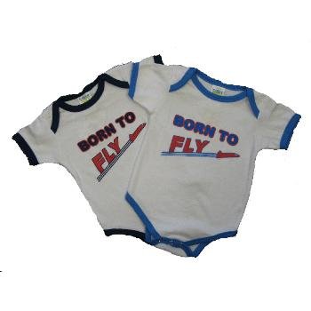 Wholesale Infant Layette "Born to Fly" Assorted Colors