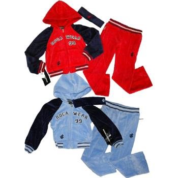 Wholesale Rocawear Girls Velour Track Suits