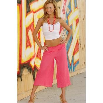 Wholesale Cotton Gauze Smocked Waist Gaucho