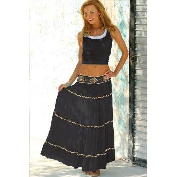 Wholesale Embellished Waist, Long Skirt