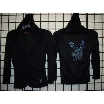 Wholesale Playboy Hooded Zip up Shirt