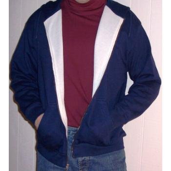 Wholesale Thermal Lined Fleece Hoodie / With Zip