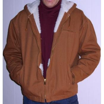Wholesale Heavy Canvas Quilted Work Jacket/Hooded