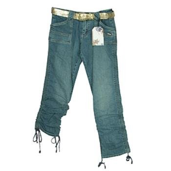 Wholesale CREST: Jr Plus Belted Denim Jean