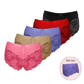 Wholesale BodyForm Plus Shimmering Lace Boyshorts
