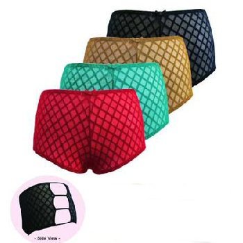 Wholesale BodyForm Diamond Mesh Boyleg