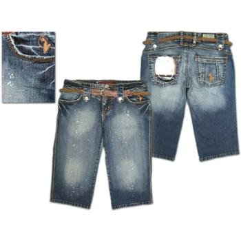 NEW! Wholesale Baby Phat Ladies Denim Bermuda Shorts