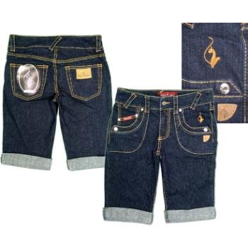 NEW! Wholesale Baby Phat Ladies Denim Bermuda Shorts