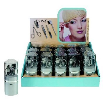 NEW! Wholesale 6 Piece Viva Cosmetic Tool Set In Display
