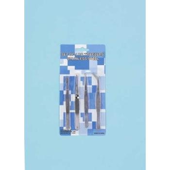 Wholesale Stainless Steel 4 pc Tweezer set