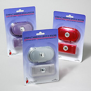Wholesale Compact Mirror and Lipstick Holder Set