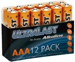 Wholesale Ultralast Alkaline Battery Bulk Pack