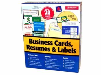 Wholesale Closeouts - My Software Business Card, Resume And Label Maker
