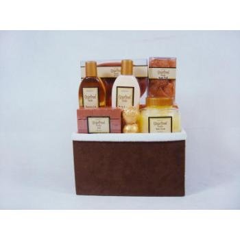 Wholesale Shanti 6 Piece Bath Set Gingerbread Vanilla