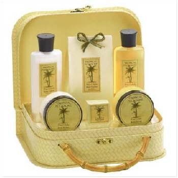 Wholesale Pineapple Bath Set In Handbag