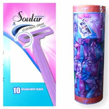Wholesale Soular Womens Razors Floor Display