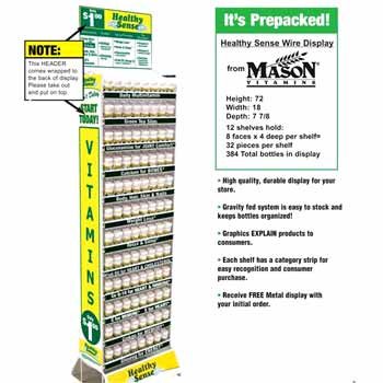 Wholesale Healthy Sense Assorted Vitamin Floor Display