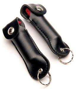 HeatWave 180,000 SHU 1/2 oz. Leather Key Chain Black#PSK5-18 NEW LAW ENFORCEMENT FORMULA