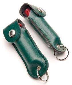 HeatWave 180,000 SHU 1/2 oz. Leather Key Chain Green#PSK5-18 NEW LAW ENFORCEMENT FORMULA