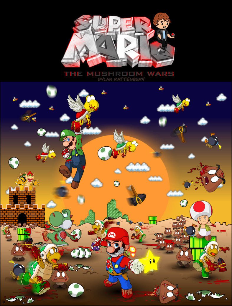 Bros Game Baby Cute Wall Print POSTER CA 20394 Super Mario